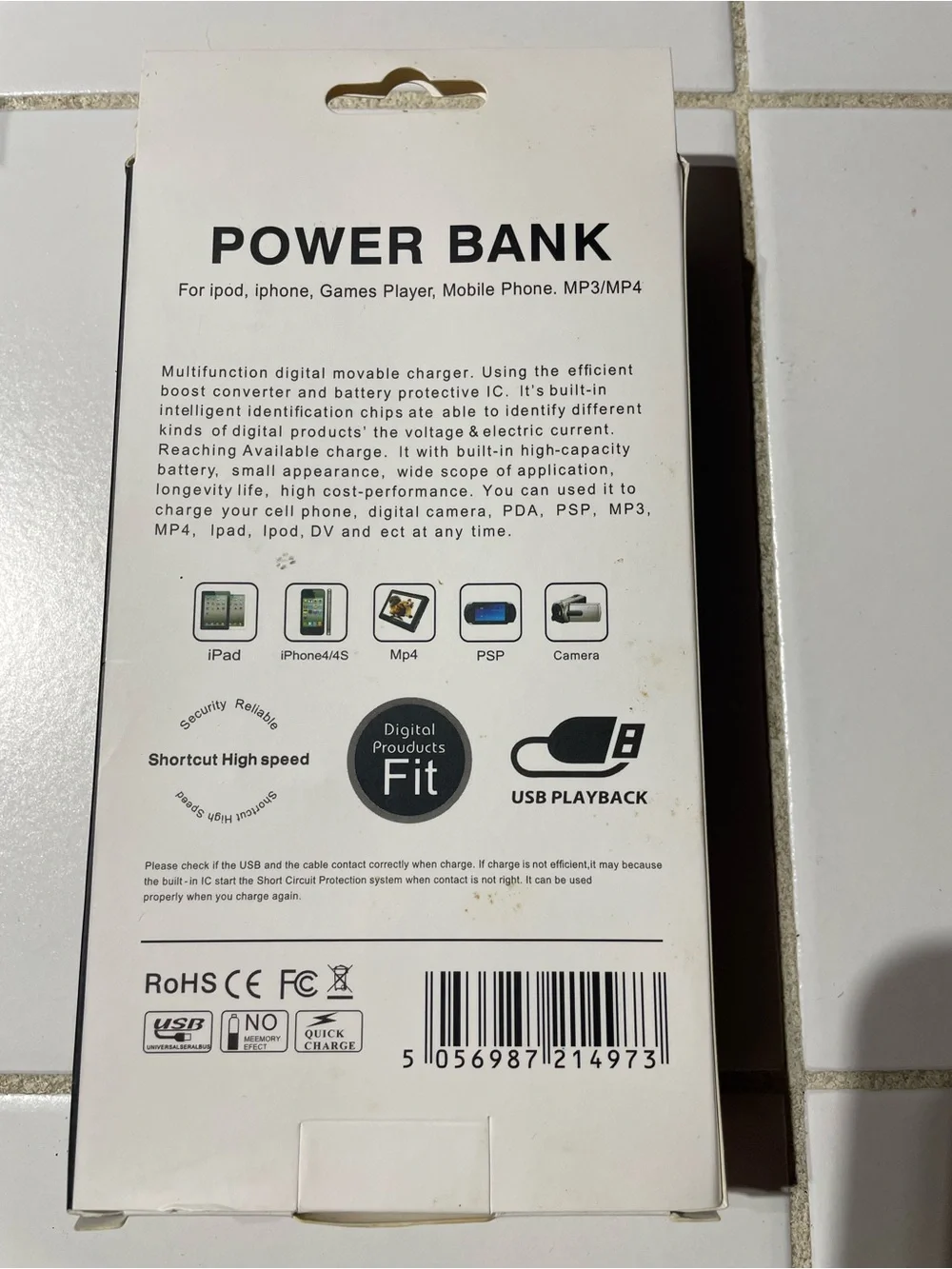 5 or more Portable Power Bank Charger - Multi Color Options